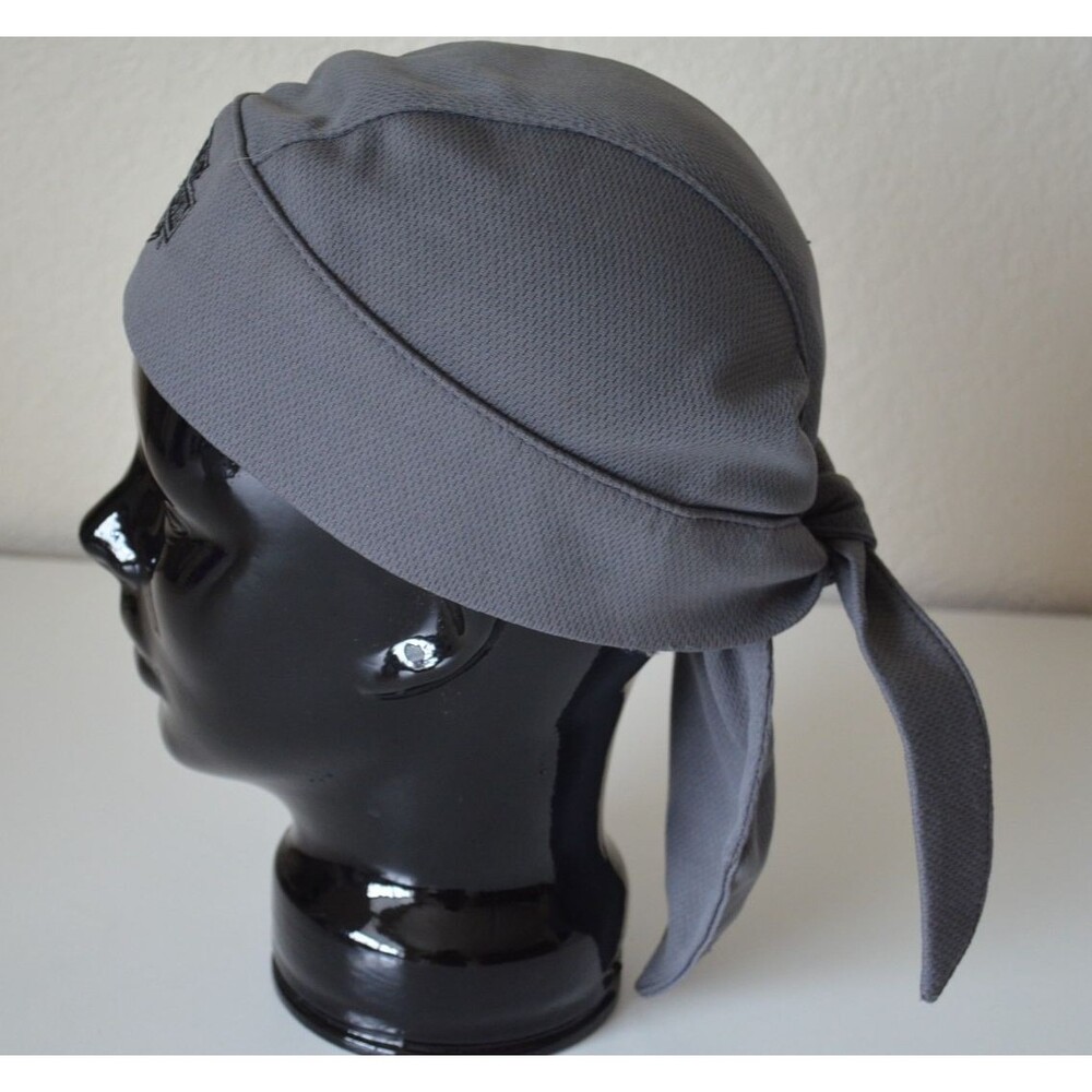 Harley Davidson Gray Bandana One Size Skull Cap Wrap Do Rag Biker Motorcycle